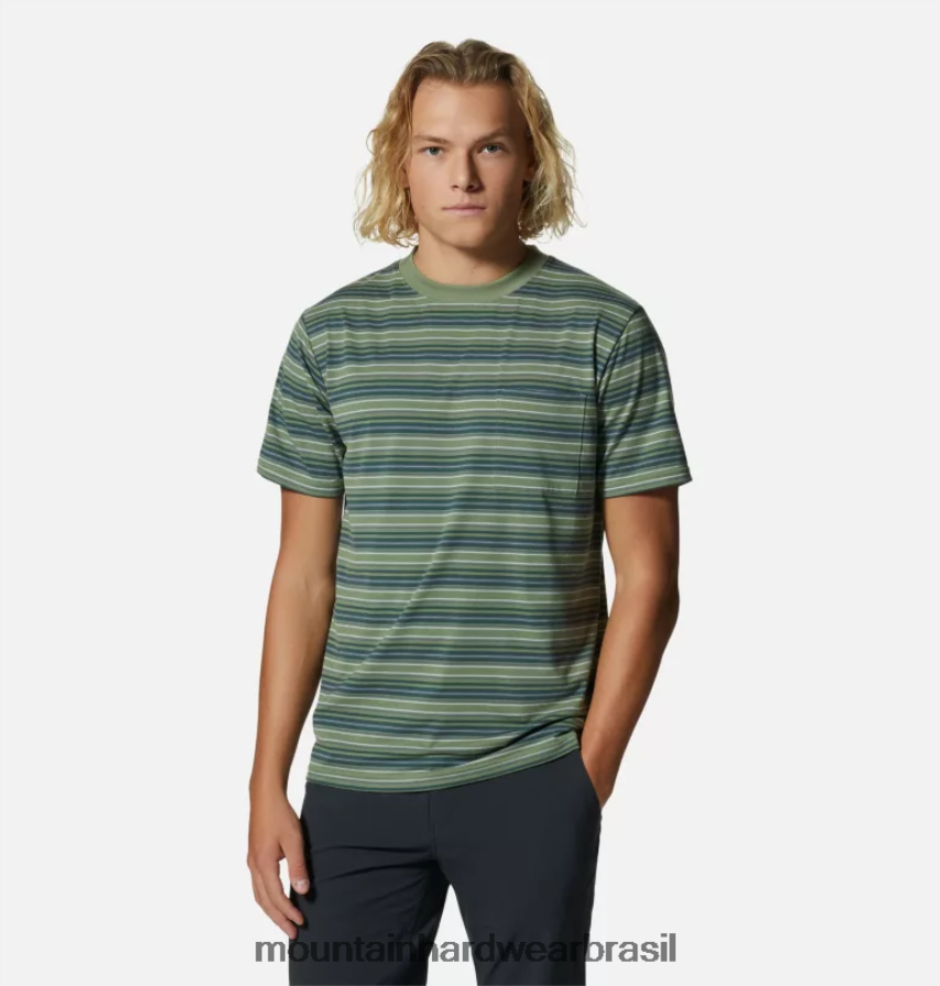 campo homens Mountain Hardwear manga curta de baixa exposição topos AD28F681