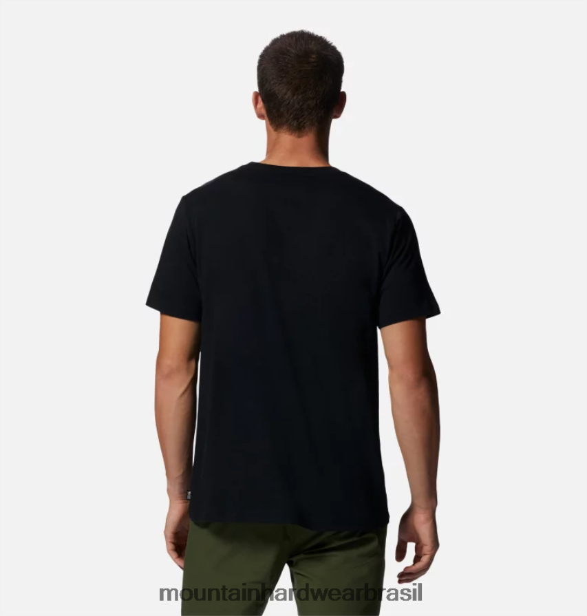 preto homens Mountain Hardwear camiseta de bolso mhw topos AD28F6470