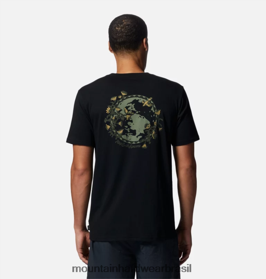 preto homens Mountain Hardwear camiseta manga curta kea earth topos AD28F6457