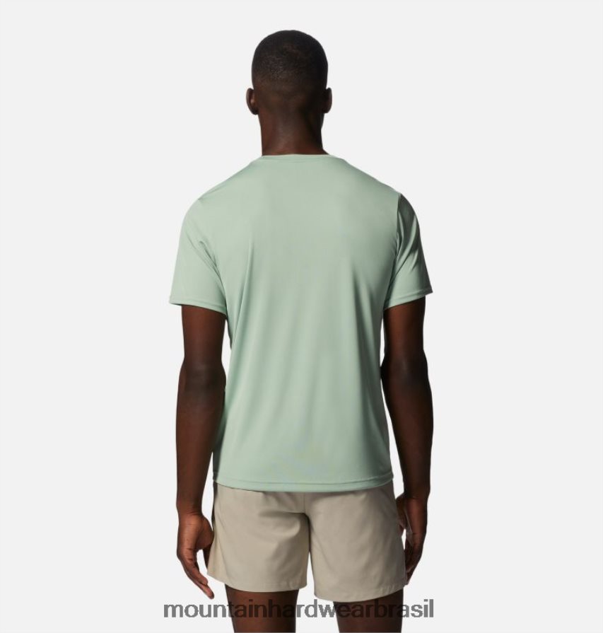 samambaia branca homens Mountain Hardwear manga curta tecnologia perversa topos AD28F6223