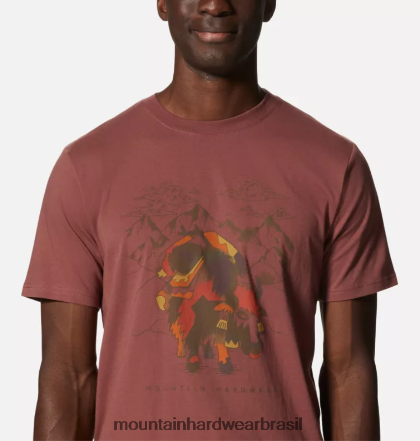 terra argilosa homens Mountain Hardwear camiseta manga curta iaque topos AD28F6468
