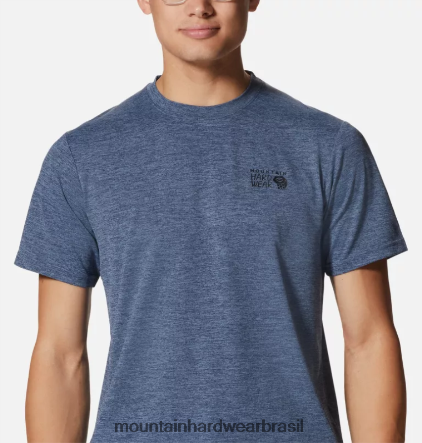 urze de zinco homens Mountain Hardwear protetor solar manga curta topos AD28F6212