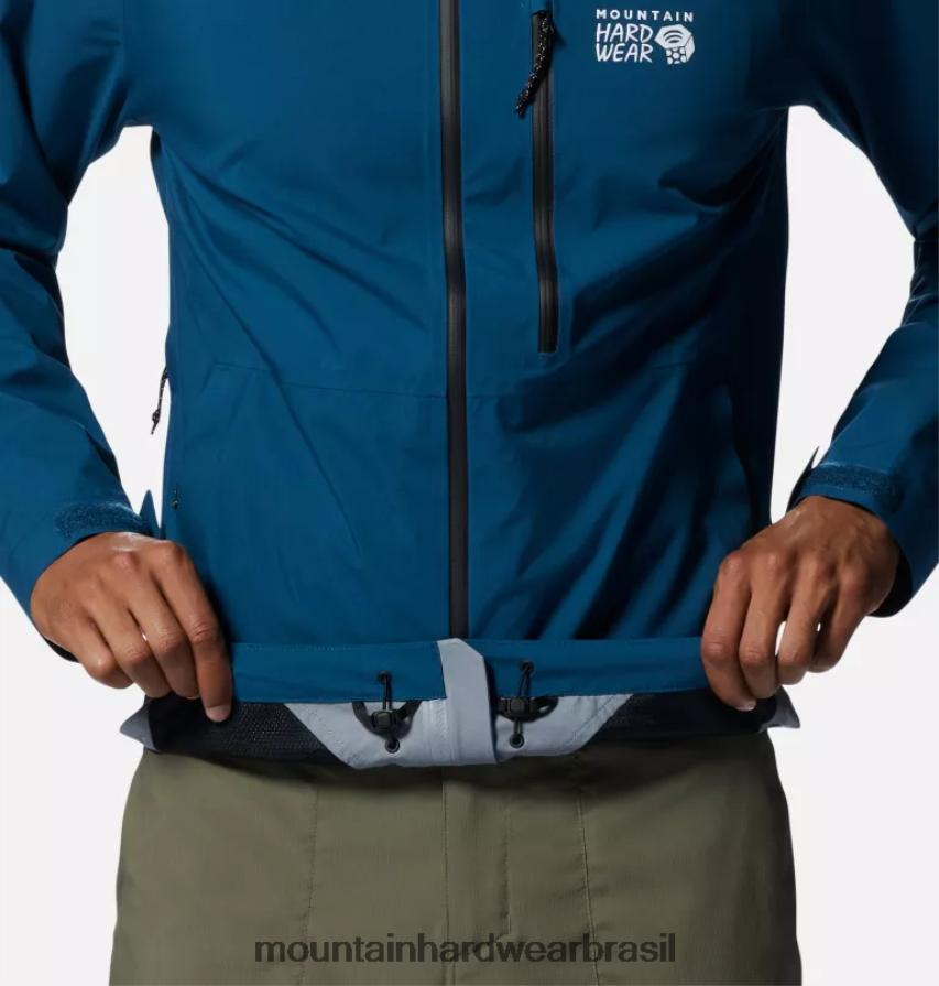 Cáspio escuro homens Mountain Hardwear jaqueta ozônica elástica topos AD28F6249