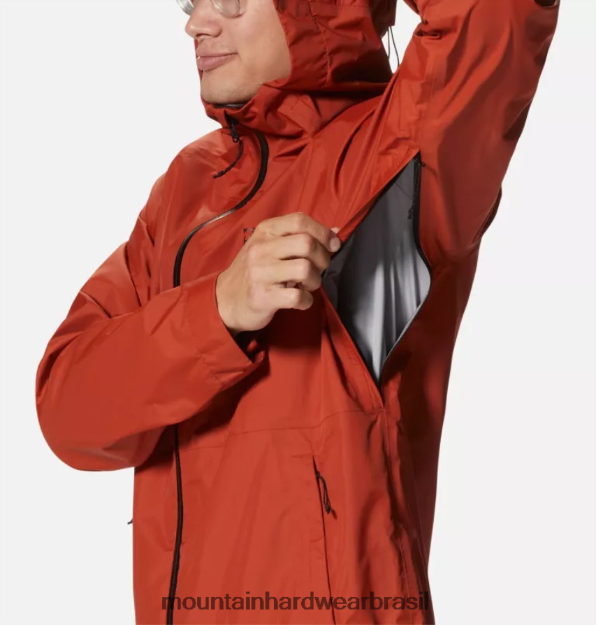 cobre escuro homens Mountain Hardwear jaqueta de limite topos AD28F6260
