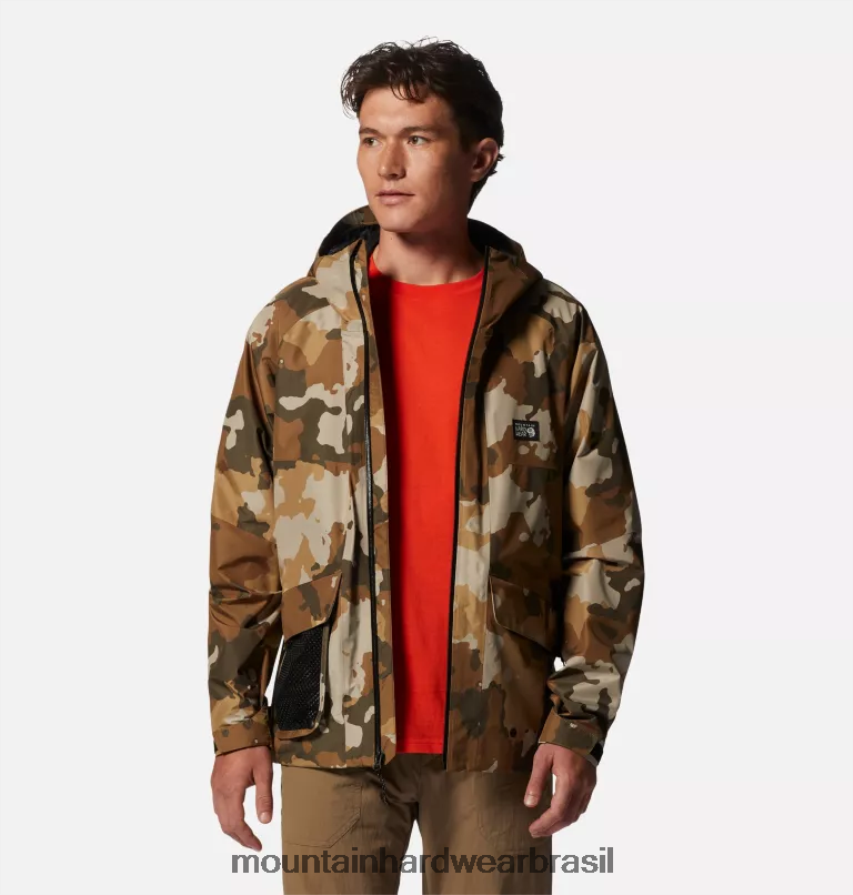estampa camuflada corozo nut pines homens Mountain Hardwear jaqueta landsky gore tex topos AD28F6374