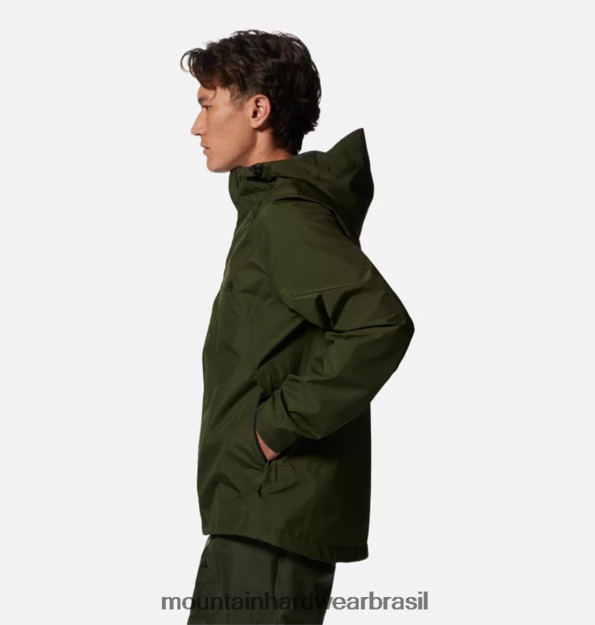 excedente verde homens Mountain Hardwear exposição/2 jaqueta gore-tex paclite topos AD28F6130