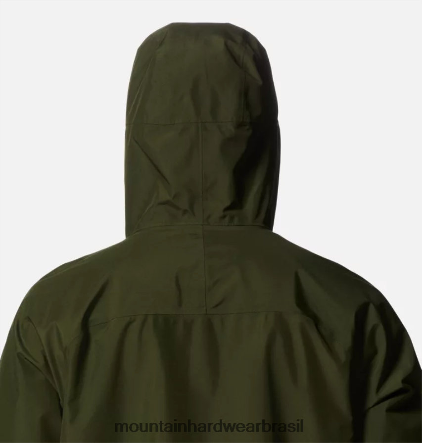 excedente verde homens Mountain Hardwear exposição/2 jaqueta gore-tex paclite topos AD28F6130