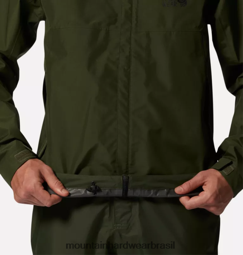 excedente verde homens Mountain Hardwear exposição/2 jaqueta gore-tex paclite topos AD28F6130