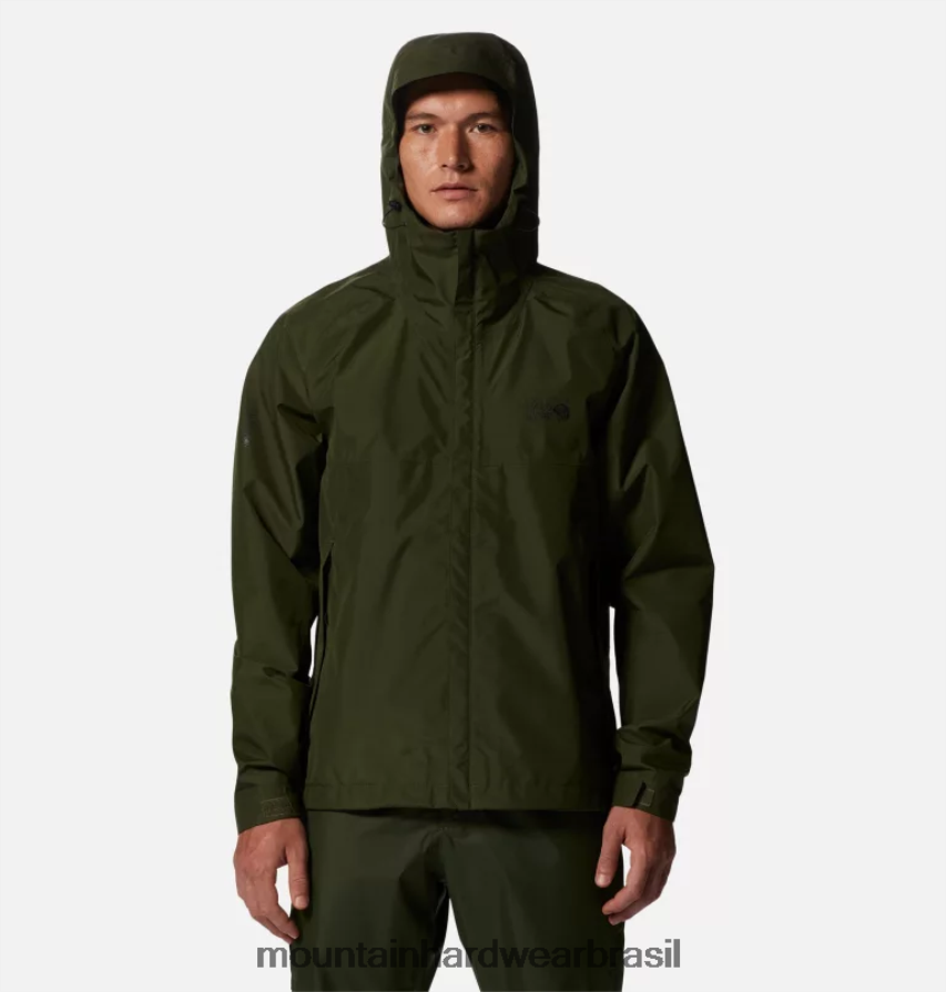 excedente verde homens Mountain Hardwear exposição/2 jaqueta gore-tex paclite topos AD28F6130