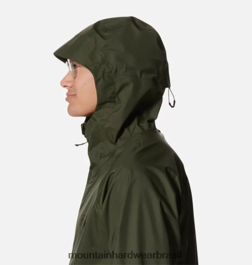 excedente verde homens Mountain Hardwear jaqueta de limite topos AD28F6258