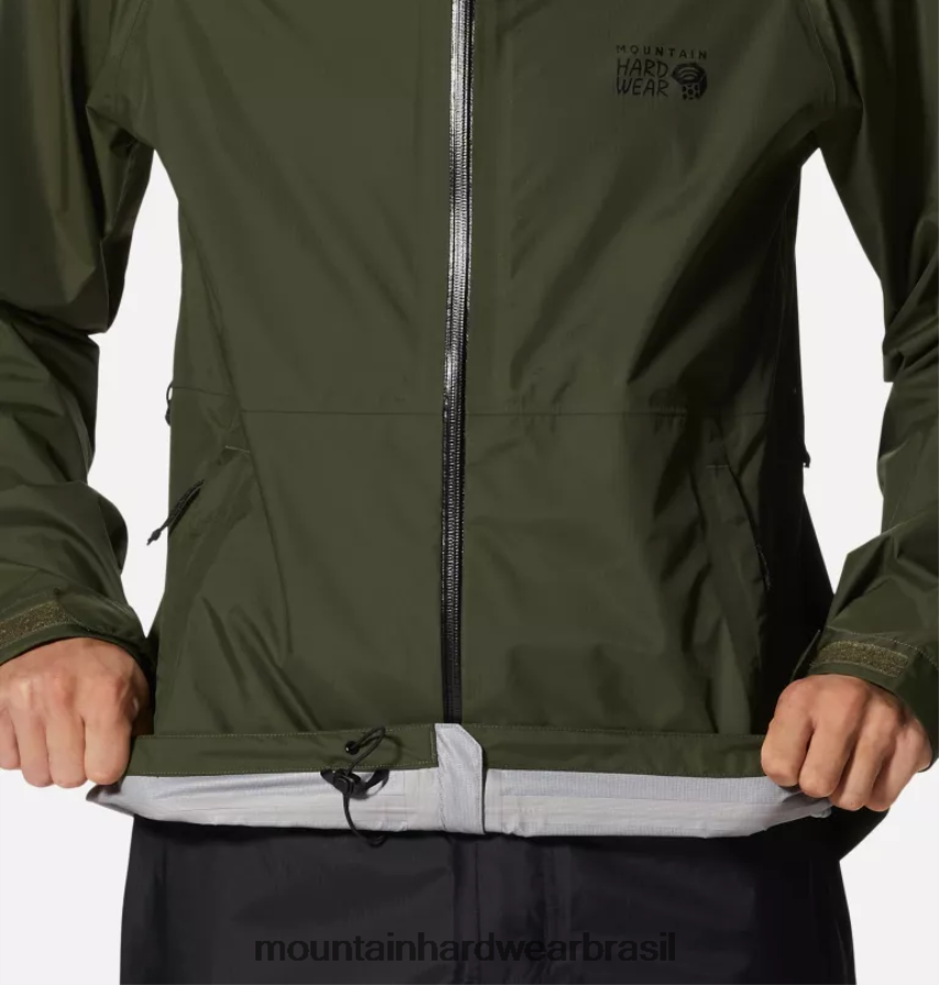 excedente verde homens Mountain Hardwear jaqueta de limite topos AD28F6258