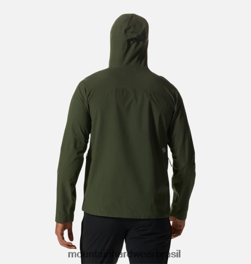 excedente verde homens Mountain Hardwear jaqueta ozônica elástica topos AD28F6251