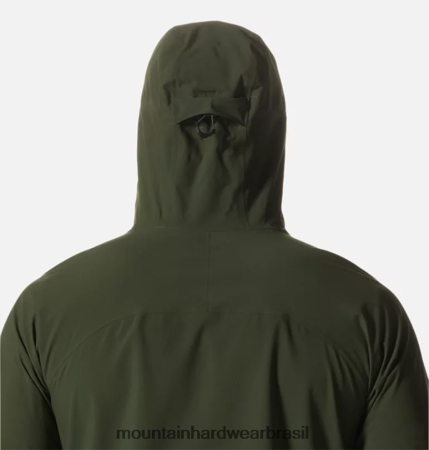 excedente verde homens Mountain Hardwear jaqueta ozônica elástica topos AD28F6251