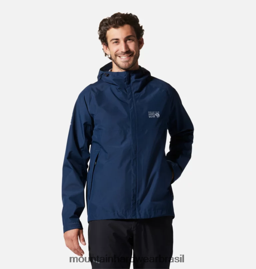 marinha homens Mountain Hardwear exposição/2 jaqueta gore-tex paclite topos AD28F6129