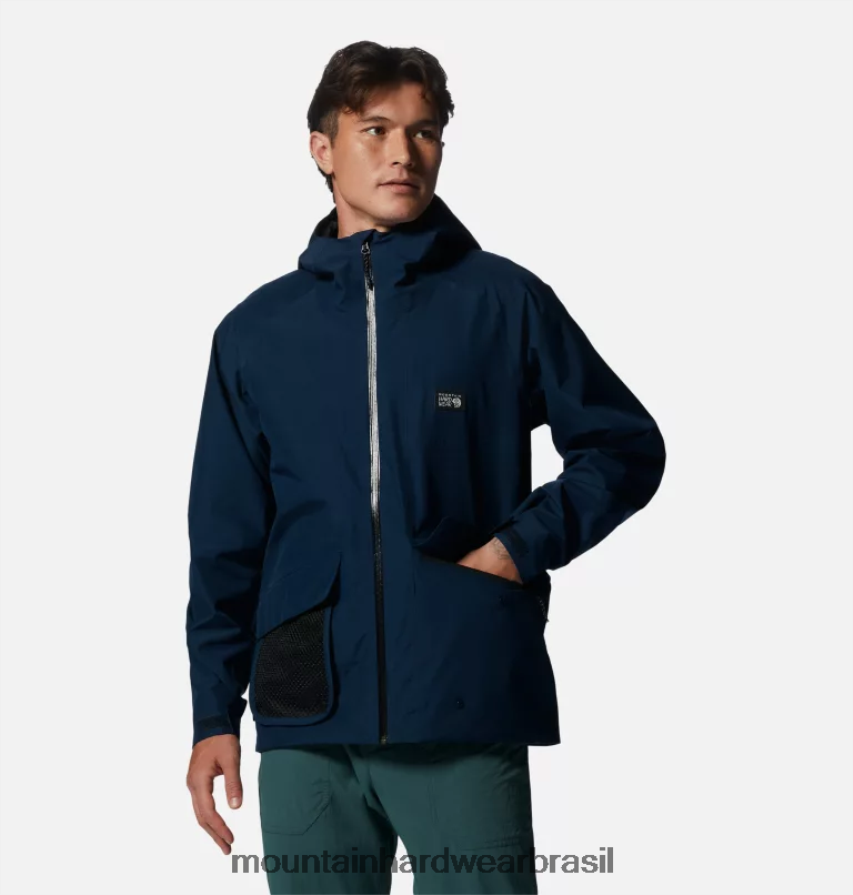 marinha homens Mountain Hardwear jaqueta landsky gore tex topos AD28F6376
