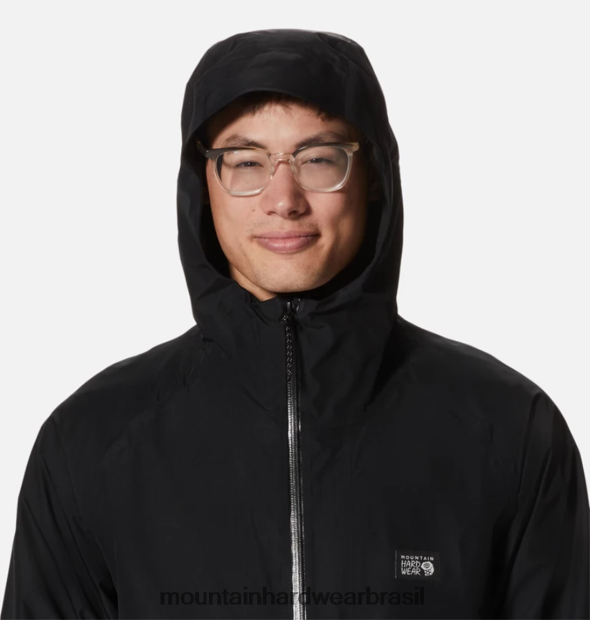 preto homens Mountain Hardwear jaqueta landsky gore tex topos AD28F6375