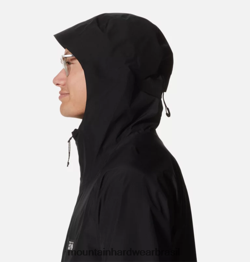 preto homens Mountain Hardwear jaqueta landsky gore tex topos AD28F6375