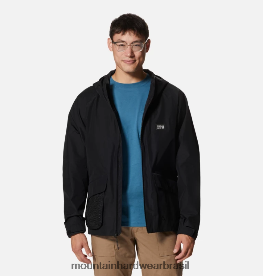 preto homens Mountain Hardwear jaqueta landsky gore tex topos AD28F6375
