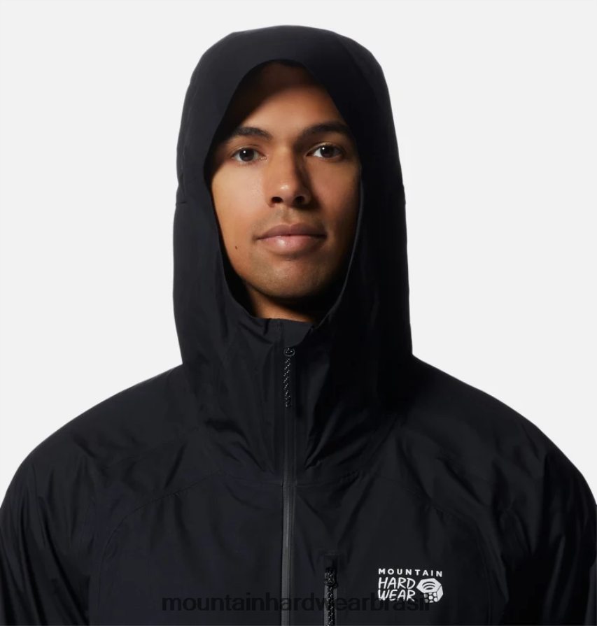 preto homens Mountain Hardwear jaqueta minimizador gore-tex paclite plus topos AD28F6135