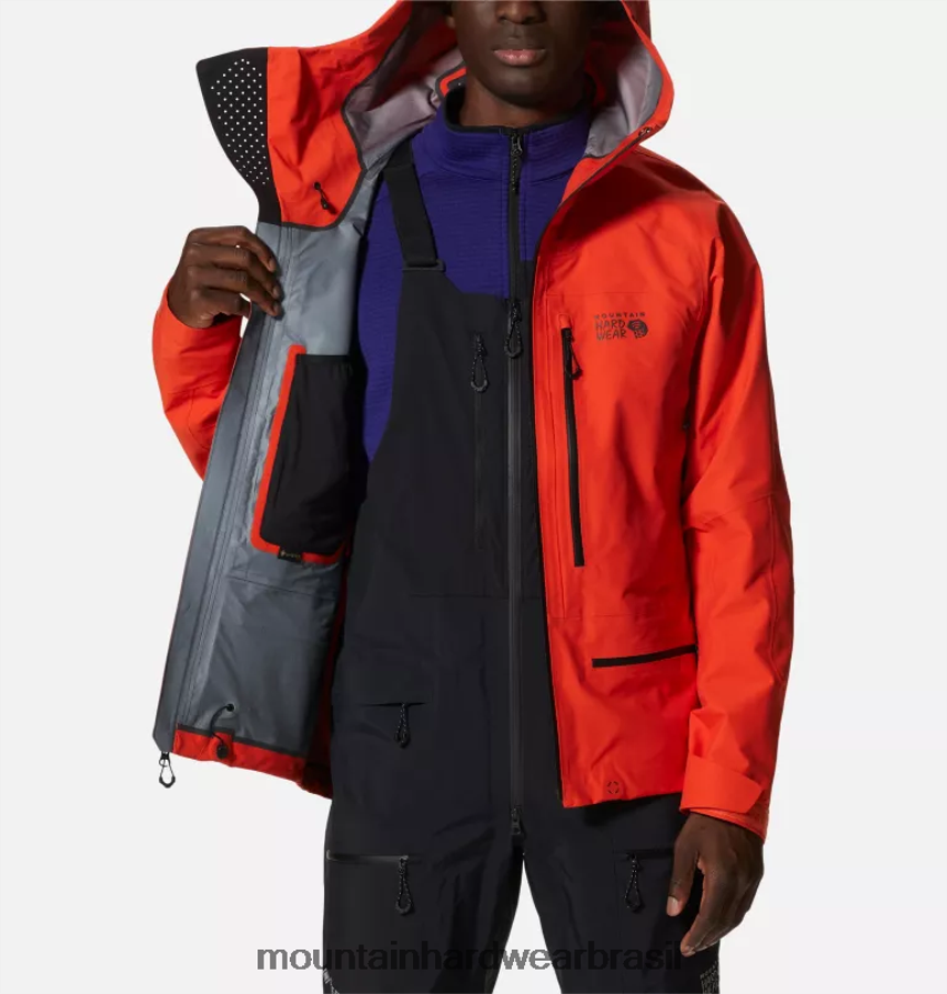 estado laranja homens Mountain Hardwear jaqueta routefinder hd gore-tex pro topos AD28F6373
