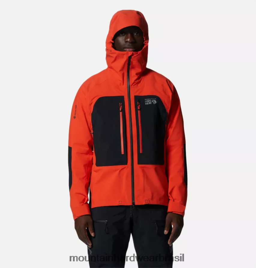 estado laranja/preto homens Mountain Hardwear jaqueta routefinder gore-tex pro topos AD28F6499