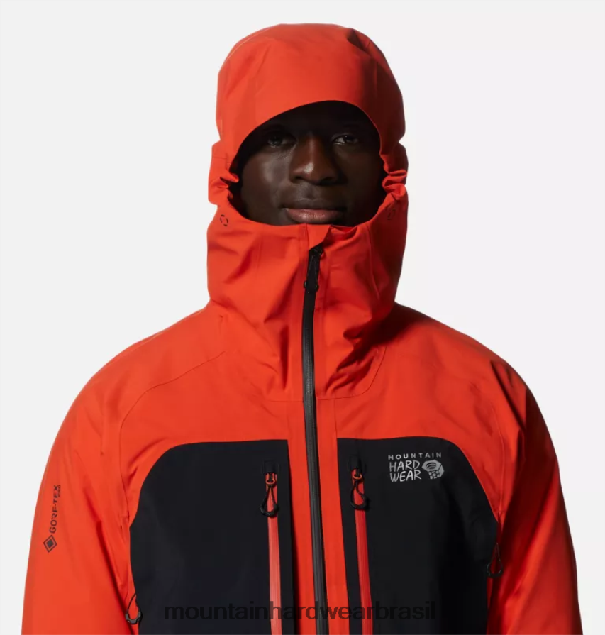 estado laranja/preto homens Mountain Hardwear jaqueta routefinder gore-tex pro topos AD28F6499
