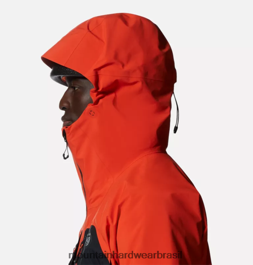 estado laranja/preto homens Mountain Hardwear jaqueta routefinder gore-tex pro topos AD28F6499