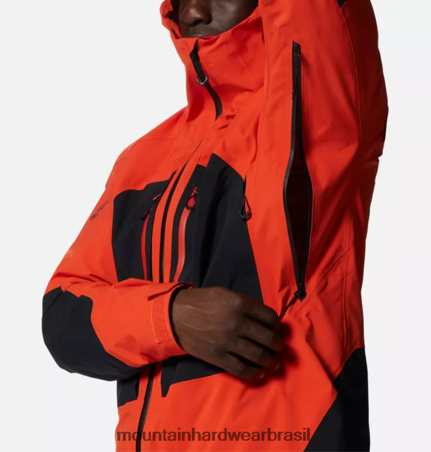estado laranja/preto homens Mountain Hardwear jaqueta routefinder gore-tex pro topos AD28F6499