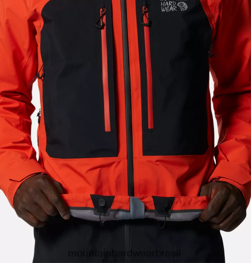 estado laranja/preto homens Mountain Hardwear jaqueta routefinder gore-tex pro topos AD28F6499