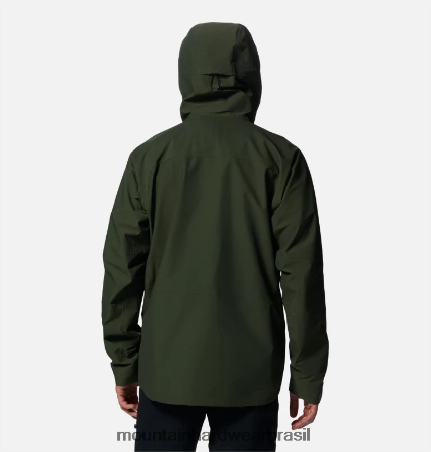 excedente verde homens Mountain Hardwear jaqueta routefinder hd gore-tex pro topos AD28F6371