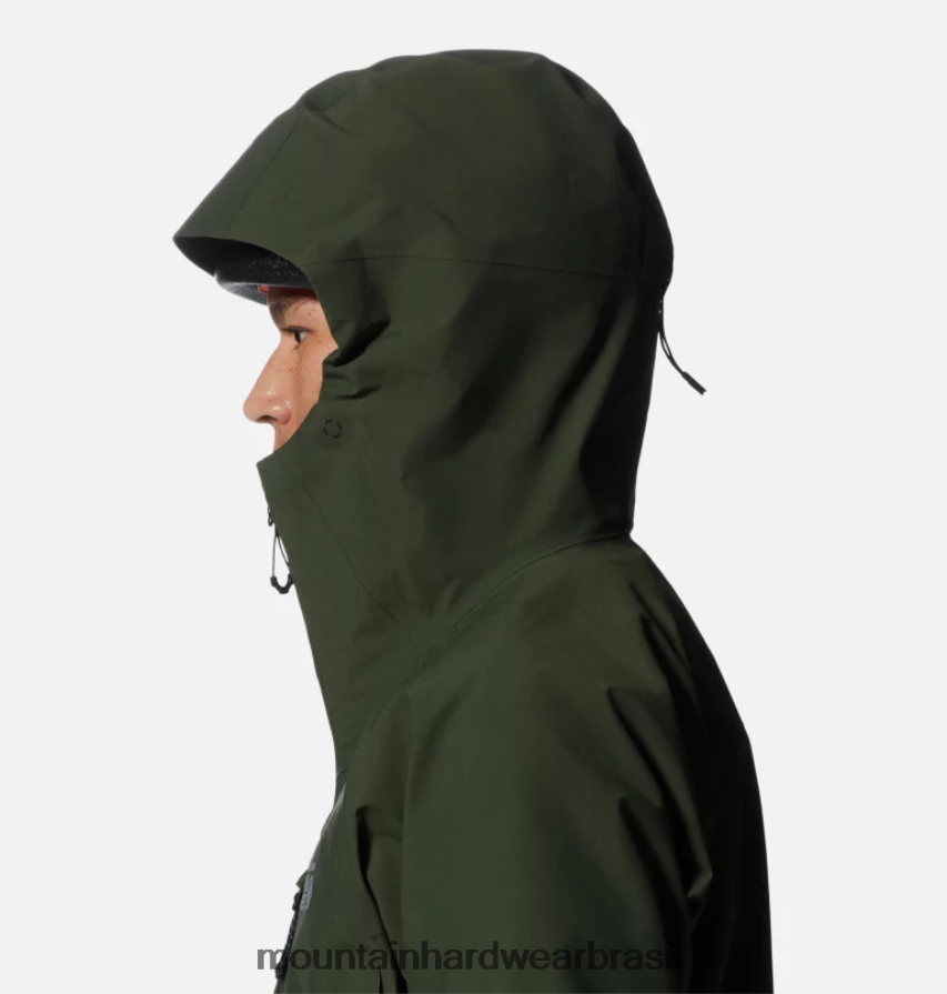 excedente verde homens Mountain Hardwear jaqueta routefinder hd gore-tex pro topos AD28F6371