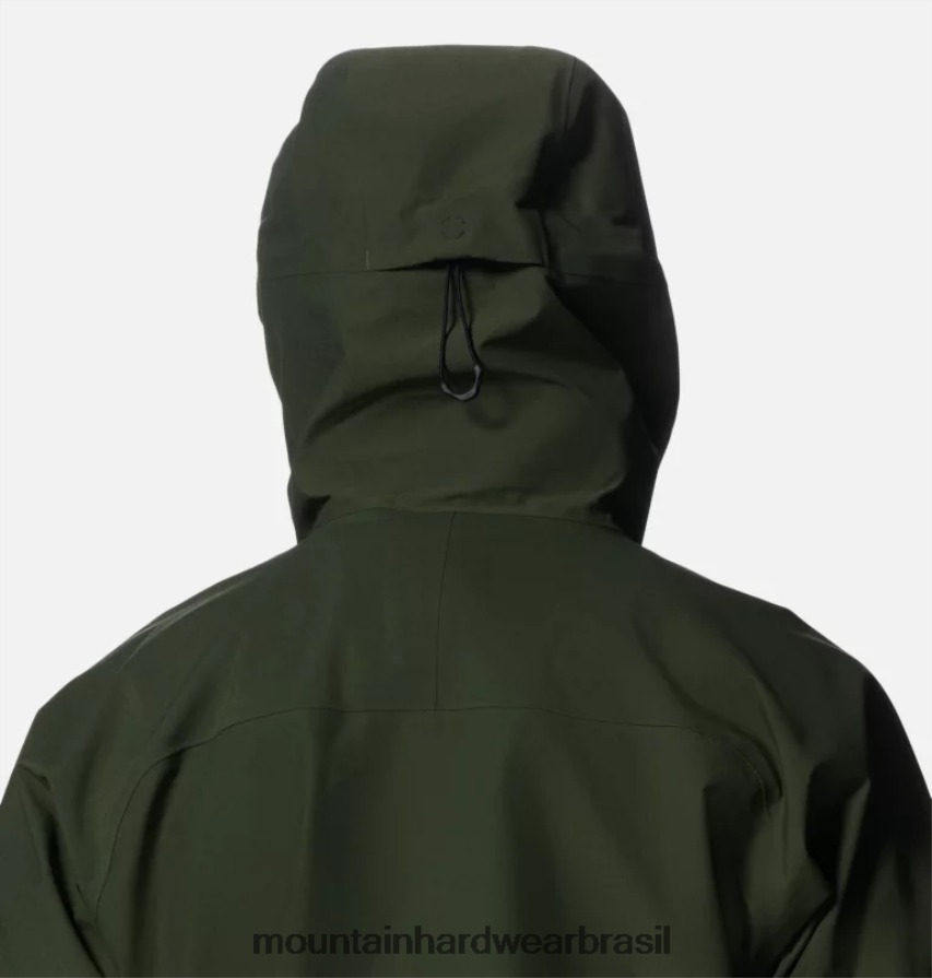excedente verde homens Mountain Hardwear jaqueta routefinder hd gore-tex pro topos AD28F6371