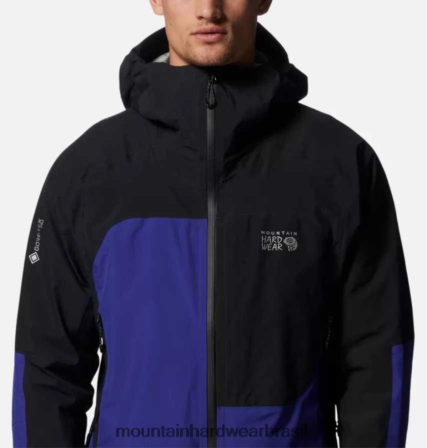 klein azul/preto homens Mountain Hardwear jaqueta gore-tex pro dawnlight topos AD28F6244
