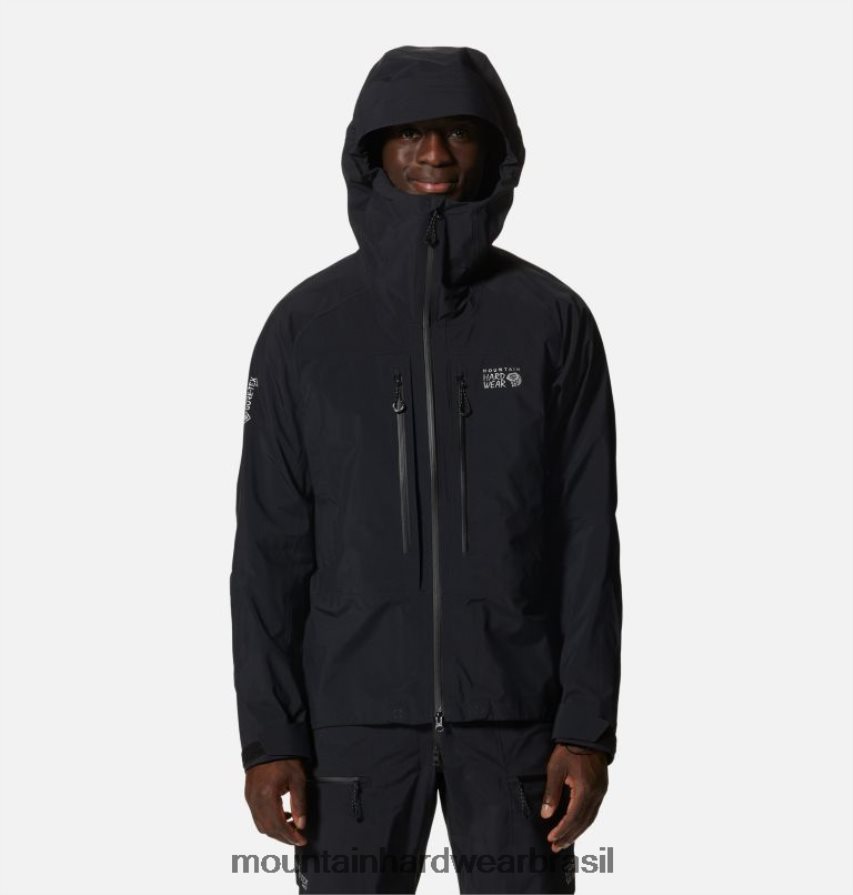 preto homens Mountain Hardwear jaqueta routefinder gore-tex pro topos AD28F6500