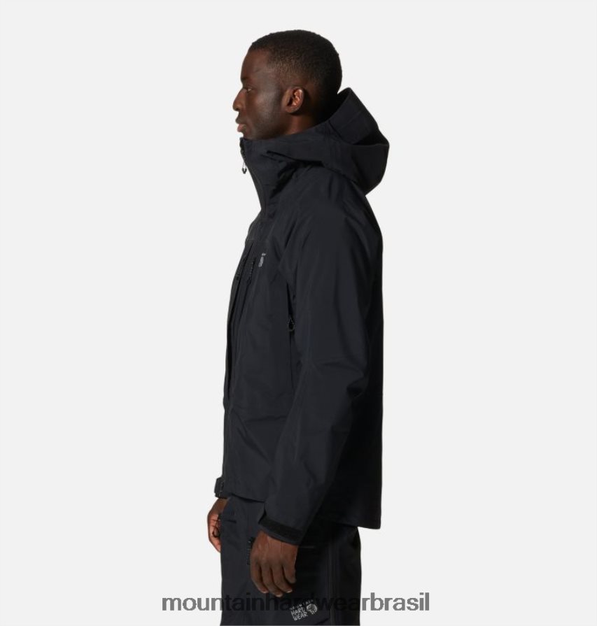 preto homens Mountain Hardwear jaqueta routefinder gore-tex pro topos AD28F6500