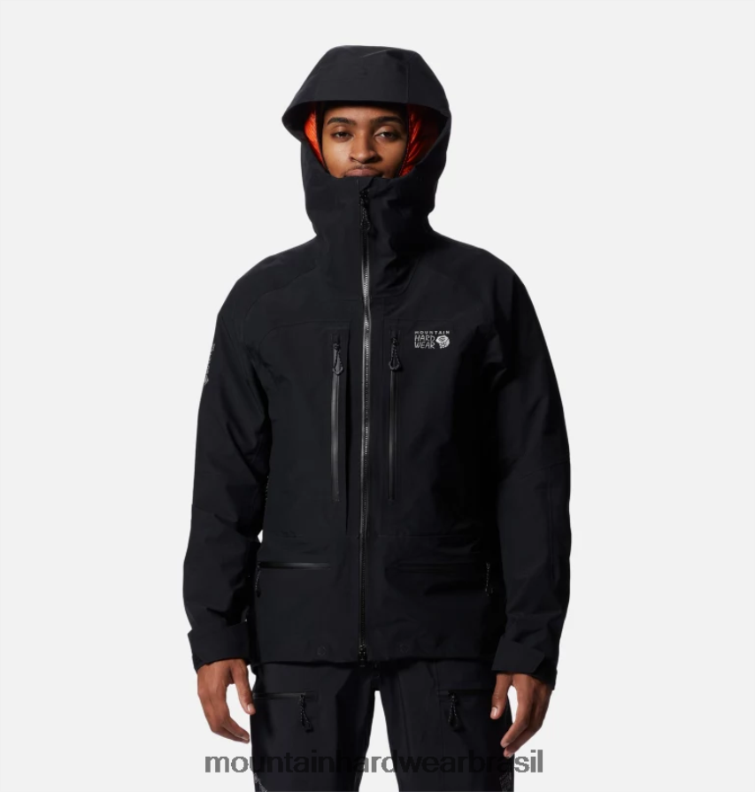 preto homens Mountain Hardwear jaqueta routefinder hd gore-tex pro topos AD28F6372