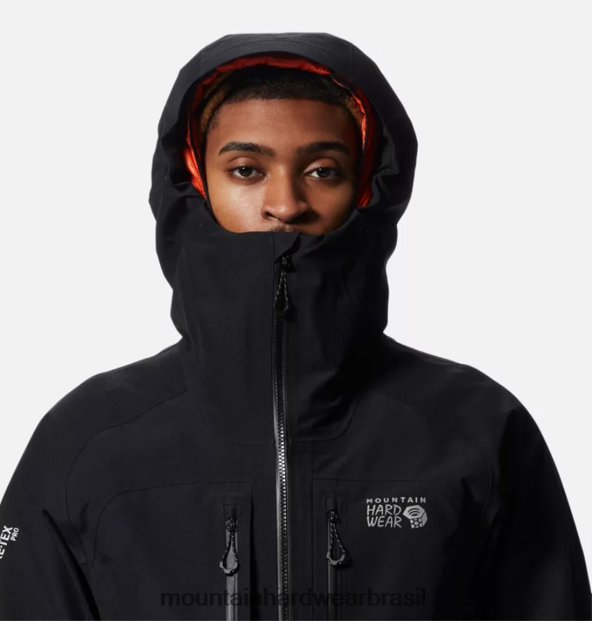 preto homens Mountain Hardwear jaqueta routefinder hd gore-tex pro topos AD28F6372