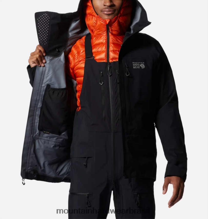 preto homens Mountain Hardwear jaqueta routefinder hd gore-tex pro topos AD28F6372