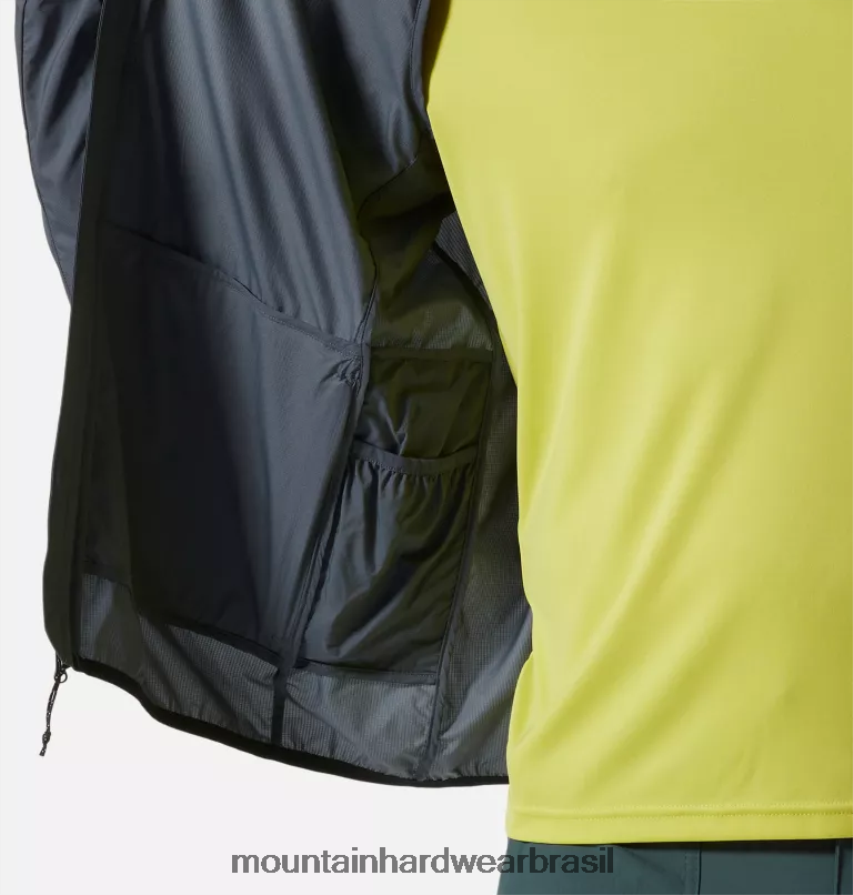 ardósia azul homens Mountain Hardwear jaqueta kor airshell com zíper completo topos AD28F699