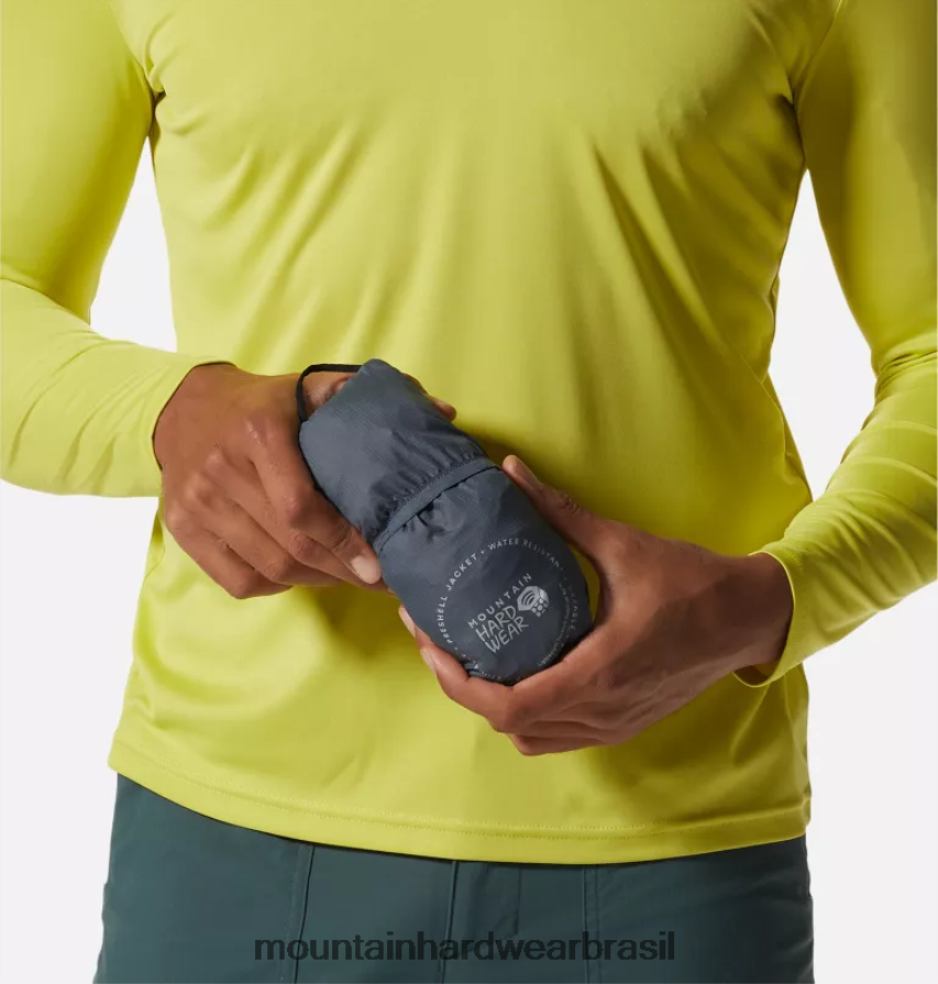 ardósia azul homens Mountain Hardwear jaqueta kor airshell com zíper completo topos AD28F699