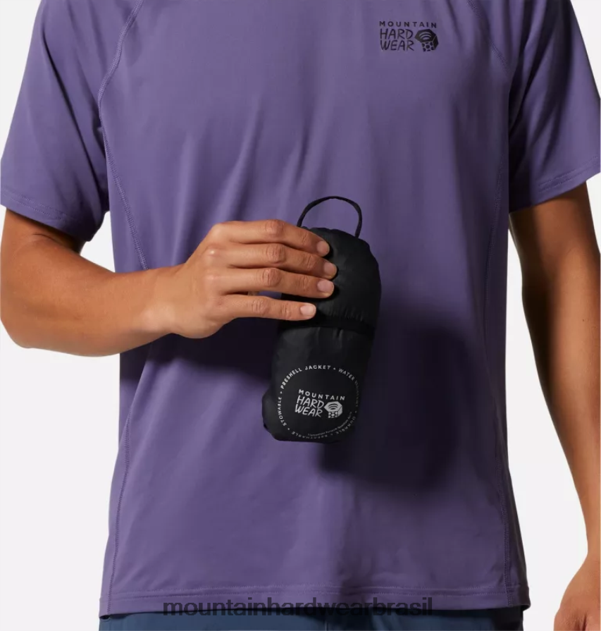 preto homens Mountain Hardwear jaqueta kor airshell com zíper completo topos AD28F6102