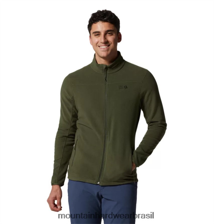 excedente verde homens Mountain Hardwear jaqueta microchill 2.0 topos AD28F6387