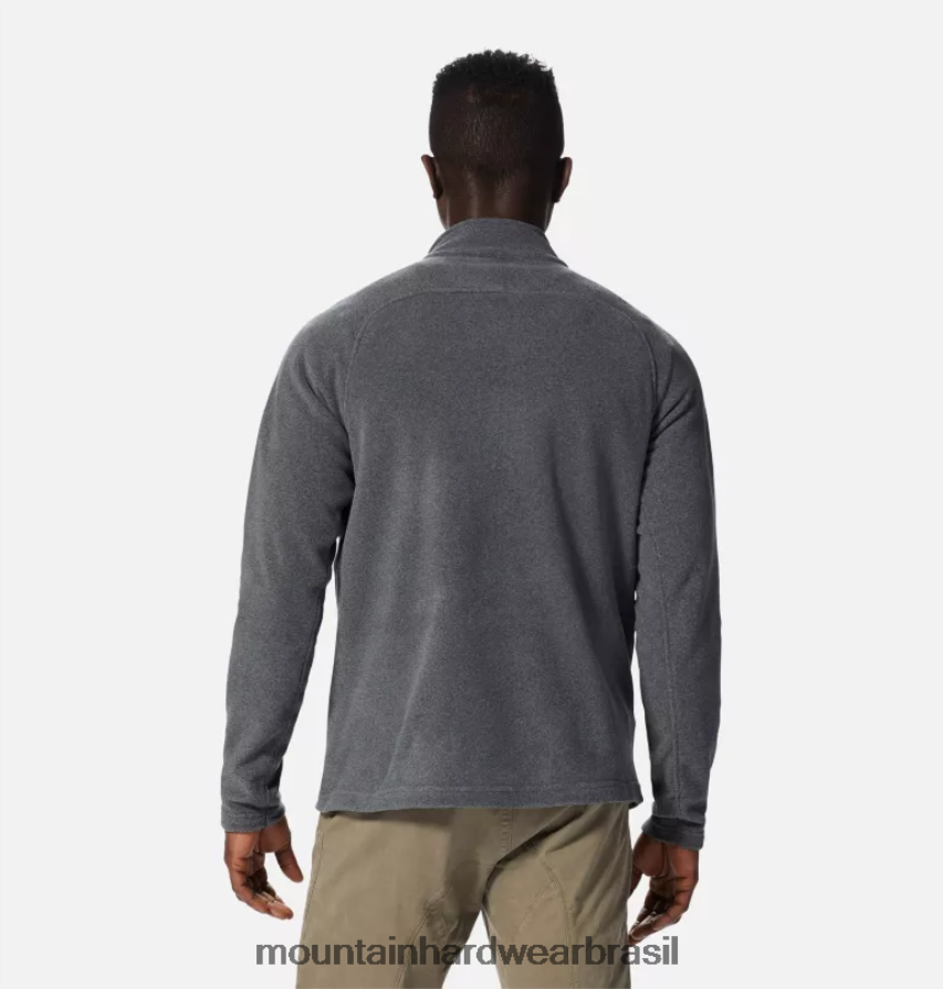 folha de urze cinza homens Mountain Hardwear micropolar polartec com zíper completo topos AD28F6441