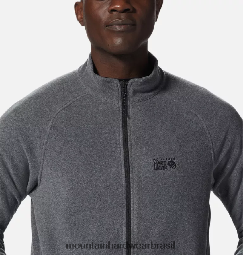 folha de urze cinza homens Mountain Hardwear micropolar polartec com zíper completo topos AD28F6441