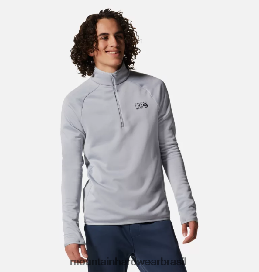 glacial homens Mountain Hardwear polartec power stretch pro 1/4 zip topos AD28F6274