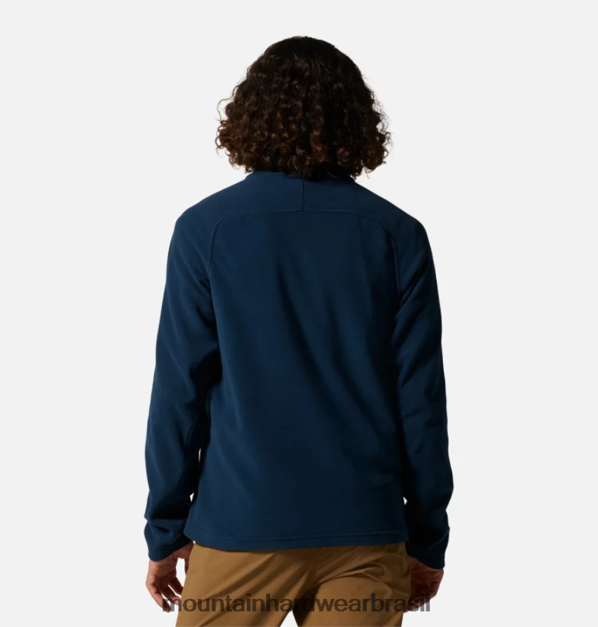marinha homens Mountain Hardwear micropolar polartec com zíper completo topos AD28F6445