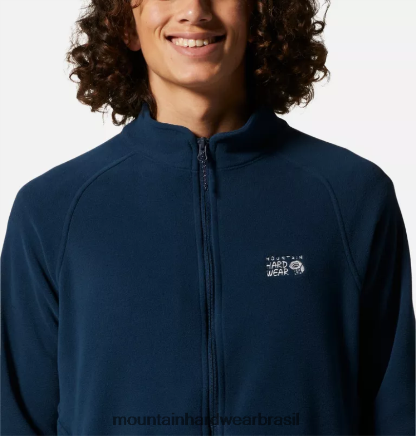 marinha homens Mountain Hardwear micropolar polartec com zíper completo topos AD28F6445