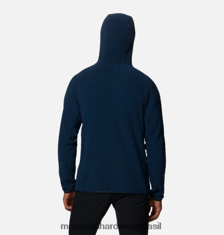 marinha homens Mountain Hardwear moletom polartec duplo escovado com zíper completo topos AD28F6453