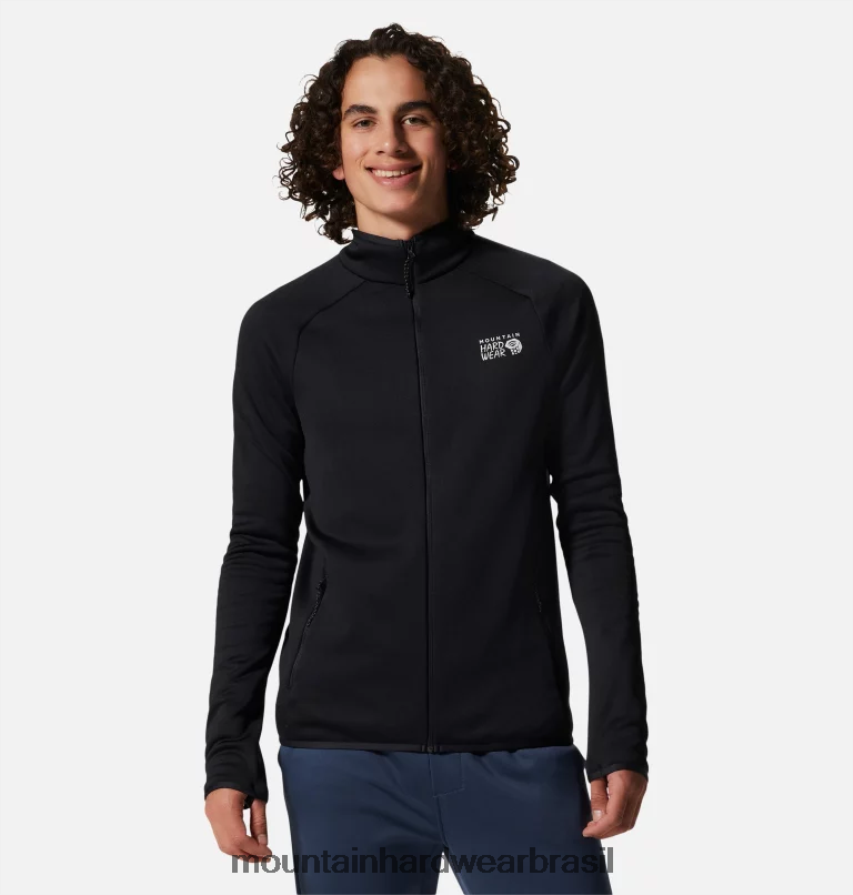 preto homens Mountain Hardwear jaqueta polartec power stretch pro topos AD28F6273