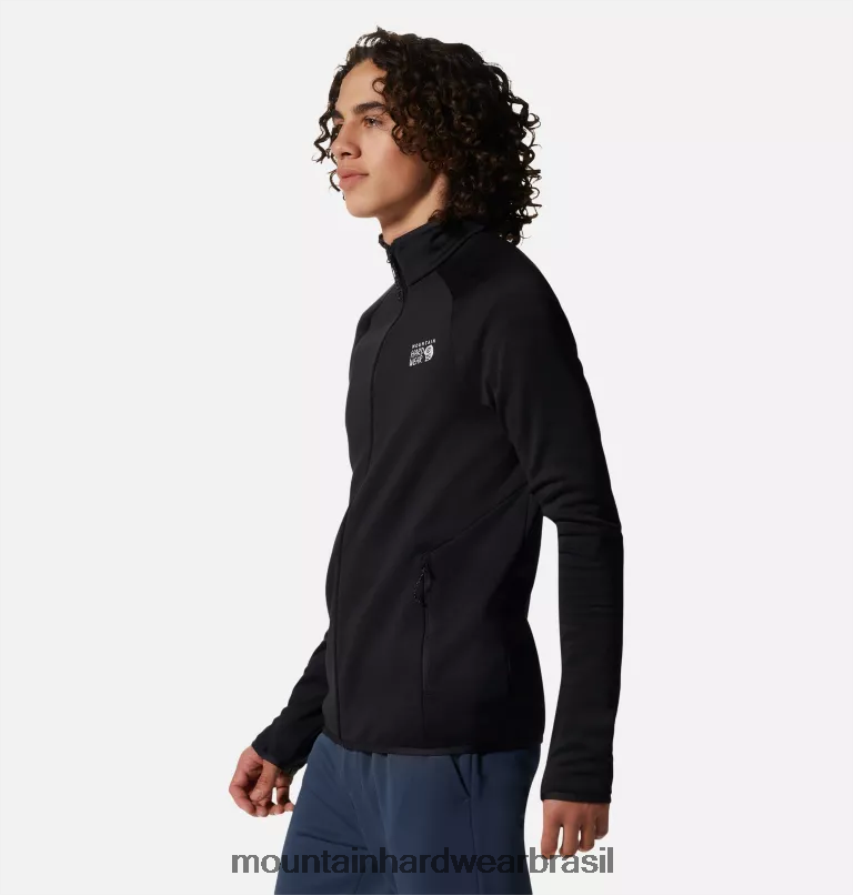 preto homens Mountain Hardwear jaqueta polartec power stretch pro topos AD28F6273